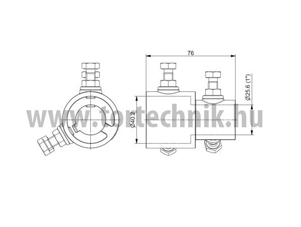 Garázskapu alkatrészek: Tengelykapcsoló, tengelyadapter 25.4mm/40mm